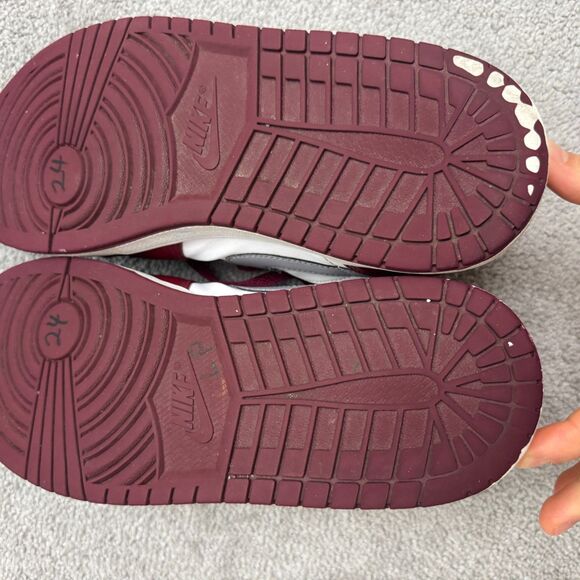 Nike Air Jordan 1 Low Bordeaux White Cherrywood Red Cement Gray Sneakers Mens 12 main image 7
